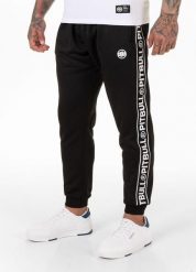 Spodnie męskie Oldschool Tape Logo. Czarne spodnie sportowe męskie PITBULL, m, bez wzorów, z dresówki, na fitness i siłownię. Za 229.00 zł.