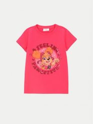 Coccodrillo T-Shirt ZC4143202LGD Różowy Regular Fit. Czerwone t-shirty i topy dla dziewczynek COCCODRILLO, bez wzorów, z bawełny, bez ramiączek. Za 39.99 zł.