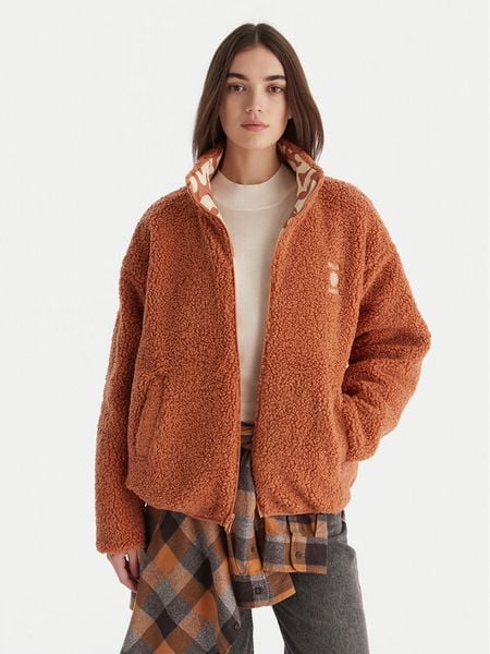 Billabong Kożuch EBJJK00169 Brązowy Regular Fit. Brązowe płaszcze damskie Billabong, xs, bez wzorów, z syntetyku, bez kaptura. Za 739.99 zł.