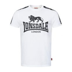 Koszulka Lonsdale Stour. Białe koszulki sportowe męskie Lonsdale, xl, bez wzorów, z dżerseju, bez kołnierzyka, bez ramiączek, na fitness i siłownię. Za 190.00 zł.