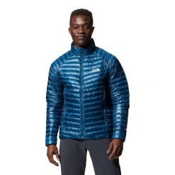 Kurtka turystyczna Mountain Hardwear Ghost Whisperer/2. Niebieskie kurtki męskie Mountain Hardwear, bez wzorów, sportowe, bez kaptura. Za 1,439.55 zł.