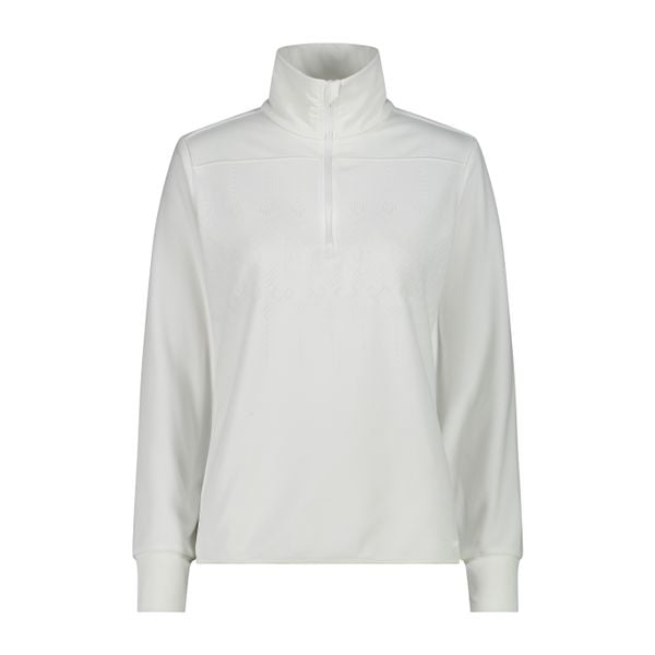 Bluza damska turystyczna CMP 34G4206. Białe bluzy damskie CMP, s, bez wzorów, z materiału, bez kaptura, na golfa. Za 289.99 zł.
