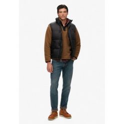 Kurtka puchowa bez rękawów Superdry Tech. Czarne kurtki męskie Superdry., l, bez wzorów, z materiału, sportowe, bez kaptura. Za 450.75 zł.
