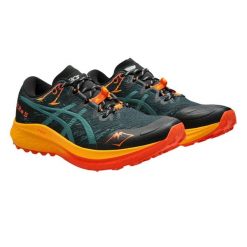 Męskie Buty Do Biegania Fuji Lite 5. Niebieskie buty sportowe męskie Asics, bez zapięcia, do biegania. Za 770.99 zł.