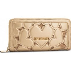 Duży Portfel Damski LOVE MOSCHINO - JC5535PP16LH0901 Oro. Żółte portfele damskie Love Moschino, z materiału. W wyprzedaży za 339.00 zł.