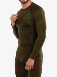 Bluza termoaktywna męska Brubeck Ranger Protect. Zielone bluzy męskie Brubeck, m, bez wzorów, z materiału, bez kaptura. Za 152.79 zł.