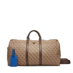 Torba podróżna Guess. Brązowe torby podróżne damskie Guess, z aplikacjami. Za 619.99 zł.