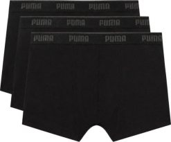 Puma Bokserki męskie Puma 3 pak czarne 947130 03 XL. Czarne bokserki męskie Puma, m, bez wzorów. Za 117.71 zł.