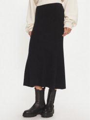 Calvin Klein Spódnica midi K20K207688 Czarny Regular Fit. Czarne spódnice damskie Calvin Klein, l, bez wzorów, z wełny, midi. Za 439.99 zł.