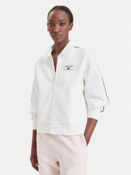 Lacoste Bluza SF6822 Kremowy Regular Fit. Białe bluzy damskie Lacoste, bez wzorów, z syntetyku, bez kaptura. Za 859.99 zł.