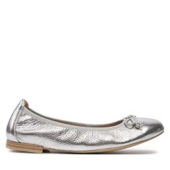 Baleriny Caprice. Szare baleriny damskie Caprice, bez wzorów, bez obcasa. Za 269.99 zł.