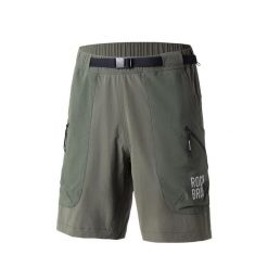 Lekkie, przewiewne spodenki sportowe z paskiem w pasie ROCKBROS. Zielone krótkie spodenki sportowe męskie ROCKBROS, s, bez wzorów, z elastanu, na fitness i siłownię. Za 225.52 zł.