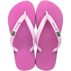 Japonki basenowe damskie Ipanema Clas Brasil II. Czerwone klapki damskie Ipanema, bez wzorów, z materiału, wakacyjne, bez obcasa. Za 59.00 zł.