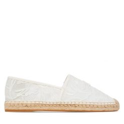 Espadryle KARL LAGERFELD. Białe espadryle damskie KARL LAGERFELD, bez wzorów, bez obcasa, bez zapięcia. Za 459.99 zł.