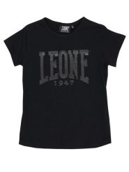 Koszulka na co dzień na siłownię. Czarne t-shirty i topy dla dziewczynek LEONE 1947 APPAREL, bez wzorów, z dżerseju, bez ramiączek. Za 42.06 zł.