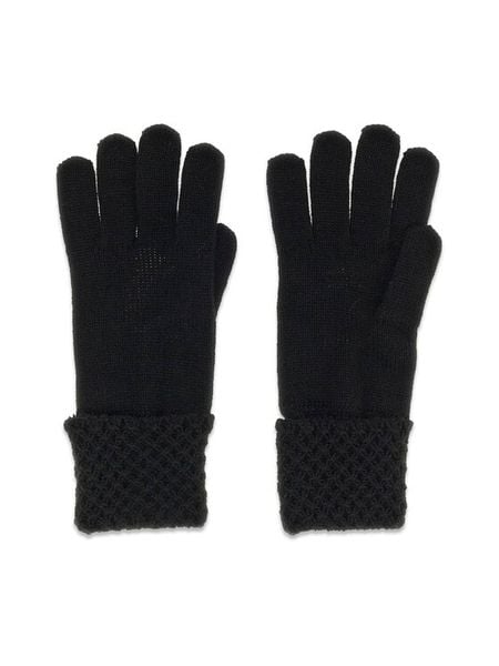 Guess Rękawiczki AW5649 WOL02 Czarny. Czarne czapki i kapelusze damskie Guess, z aplikacjami, z dzianiny. Za 194.99 zł.