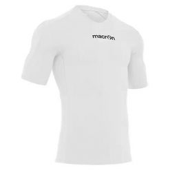 Koszulka Macron saturn. Białe koszulki sportowe męskie Macron, bez wzorów, bez kołnierzyka, bez ramiączek, do piłki nożnej. Za 245.00 zł.