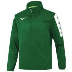 Bluza Mizuno Nara TT. Zielone bluzy męskie Mizuno, bez zapięcia, na fitness i siłownię. Za 191.00 zł.