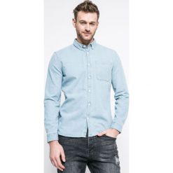 Review - Koszula. Szare koszule męskie Review, z bawełny, button down, z długim rękawem. Za 119.90 zł.