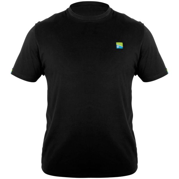Koszulka Wędkarska Z Nadrukiem Preston Lightweight Black T-Shirt. Czarne koszulki sportowe męskie FOX, m, bez wzorów, sportowe, bez kołnierzyka. Za 94.99 zł.