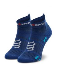 Compressport Skarpety długie Pro Racing Socks V4.0 Run Low XU00047B_533 Granatowy. Niebieskie skarpety damskie Compressport, bez wzorów, z materiału. Za 59.99 zł.