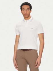 Tommy Hilfiger Polo Placket Interest MW0MW38459 Biały Regular Fit. Białe koszulki polo męskie Tommy Hilfiger, m, bez wzorów, z bawełny, bez ramiączek. Za 259.99 zł.