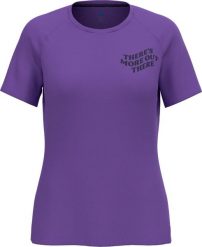 Koszulka damska Odlo ESSENTIAL PRINT T-shirt crew neck s/s. Fioletowe koszulki sportowe damskie Odlo, l, bez wzorów, z materiału, bez kołnierzyka, bez ramiączek, do biegania. Za 165.00 zł.