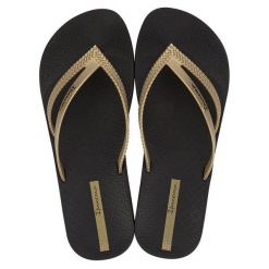 Japonki damskie Ipanema Bossa Soft V. Czarne klapki damskie Ipanema, bez wzorów, bez obcasa. Za 62.99 zł.