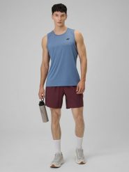 4F Spodenki treningowe szybkoschnące męskie - burgundowe L. Czerwone krótkie spodenki sportowe męskie 4f, l, bez wzorów, ze skóry. Za 99.99 zł.