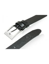 Pasek skórzany bez niklu REGULAR czarny 120-135-cm. Czarne paski damskie bez wzorów. Za 88.56 zł.