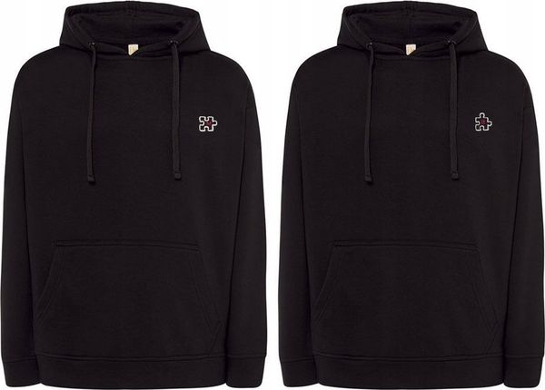 BLUZY DLA PAR Z HAFTEM PUZZLE NA WALENTYNKI Matching Hoodies PREZENT. Bluzy damskie Radziszewska, bez wzorów, bez kaptura. Za 408.48 zł.