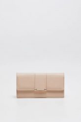 Duży portfel beżowy. Brązowe portfele damskie MOODO, bez wzorów, z poliesteru. Za 59.99 zł.