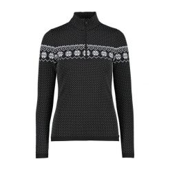 Sweter damski CMP. Czarne swetry damskie CMP, bez wzorów, z jersey, sportowe, bez kołnierzyka, bez ramiączek, bez kaptura. Za 504.05 zł.