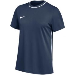 Koszulka damska Nike Dri-FIT Park 26, 100% poliester z recyklingu. Niebieskie koszulki sportowe damskie Nike, bez wzorów, z poliesteru, bez kołnierzyka, bez ramiączek, na fitness i siłownię, dri-fit (nike). Za 66.99 zł.