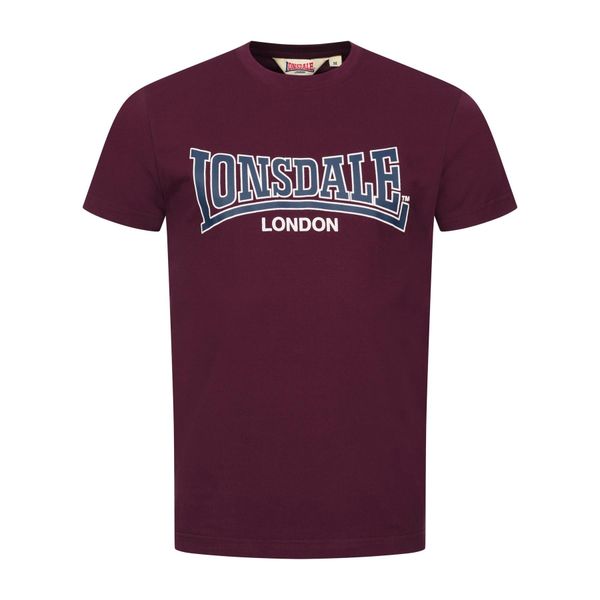 Koszulka Lonsdale Dukinfield. Czerwone buty sportowe męskie Lonsdale, l, bez wzorów, z bawełny, bez kołnierzyka, bez ramiączek, na fitness i siłownię. Za 153.00 zł.