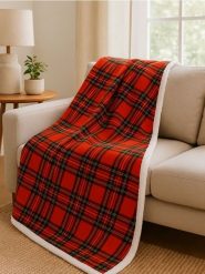 Koc w kratę - wielobarwny. Kocyki dla dzieci Sinsay. Za 59.99 zł.