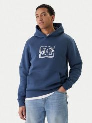 DC Shoes Bluza W126-DCMSS-1007-19X Granatowy Regular Fit. Niebieskie bluzy męskie DC Shoes, m, bez wzorów, bez kaptura. Za 189.99 zł.