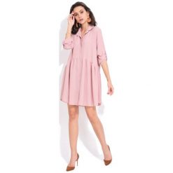 Fille Du Couturier Sukienka Damska Oriane 40 Różowy. Czerwone sukienki damskie Fille Du Couturier, z koszulowym kołnierzykiem. Za 209.00 zł.