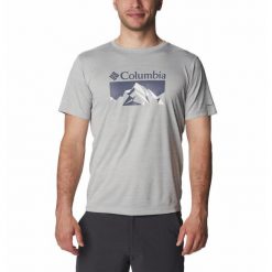 Koszulka Męska Columbia Zero Rules Short Sleeve T-Shirt. Szare koszulki sportowe męskie Columbia, m, bez wzorów, sportowe, bez kołnierzyka. Za 179.00 zł.