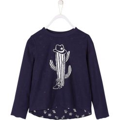 Dwustronna bluza w kolorze granatowym. Niebieskie bluzy dla niemowląt Vertbaudet Boys, bez wzorów, z bawełny, bez ramiączek, bez kaptura. W wyprzedaży za 29.95 zł.