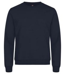 Clique Miami Roundneck – Bluza z okrągłym dekoltem, bawełna + poliester. Niebieskie bluzy męskie CLIQUE, l, bez wzorów, z bawełny, bez kaptura. Za 165.72 zł.
