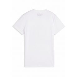 Damska koszulka do padla z grafiką INDIVIDUAL PUMA White. Białe koszulki sportowe damskie Puma, l, bez wzorów, klasyczne, bez kołnierzyka. W wyprzedaży za 79.00 zł.