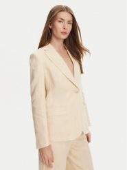 Weekend Max Mara Marynarka Nalut 2515041012 Écru Regular Fit. Żakiety damskie Weekend Max Mara, bez wzorów, ze lnu. Za 989.99 zł.