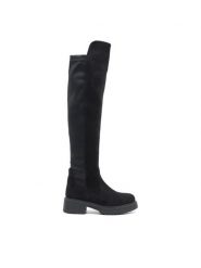 Jenny Fairy Muszkieterki JO-ANN WS5889-05 Czarny. Czarne kozaki damskie Jenny Fairy, z materiału, bez obcasa, na płaskiej podeszwie. Za 179.99 zł.