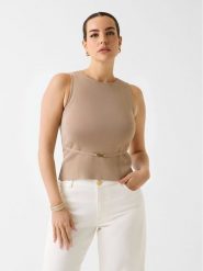 Marciano Guess Sweter G6GR23 Z0760 Brązowy Regular Fit. Brązowe swetry damskie Marciano Guess, l, z aplikacjami, z syntetyku, bez kołnierzyka, bez ramiączek, bez kaptura. Za 429.99 zł.