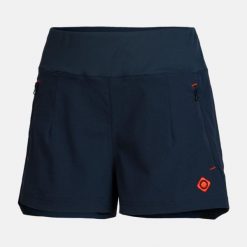 Lekkie i elastyczne szorty bermudzkie ASTI, szybkoschnące i zapewniające maksyma. Brązowe szorty damskie IZAS, m, bez wzorów, z nylonu, eleganckie. Za 291.26 zł.