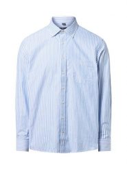 Nils Sundström koszula casual Mężczyźni Regular Fit Bawełna niebieski|biały, L. Białe koszule męskie Nils Sundström, l, bez wzorów, z bawełny, casualowe, bez kołnierzyka, bez ramiączek. Za 159.95 zł.