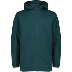 Kurtka wodoodporna CMP. Zielone kurtki męskie CMP, bez wzorów, z materiału, z kapturem. Za 338.90 zł.