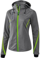 Kurtka damska Erima softshell fonction. Szare kurtki sportowe damskie Erima, m, bez wzorów, z materiału, z kapturem, trekkingowe. Za 384.50 zł.