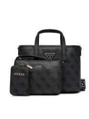 Guess Torebka Latona (SG) Mini-Bags HWSG92 11750 Czarny. Czarne torebki do ręki damskie Guess, z aplikacjami, ze skóry, bez dodatków. Za 359.99 zł.